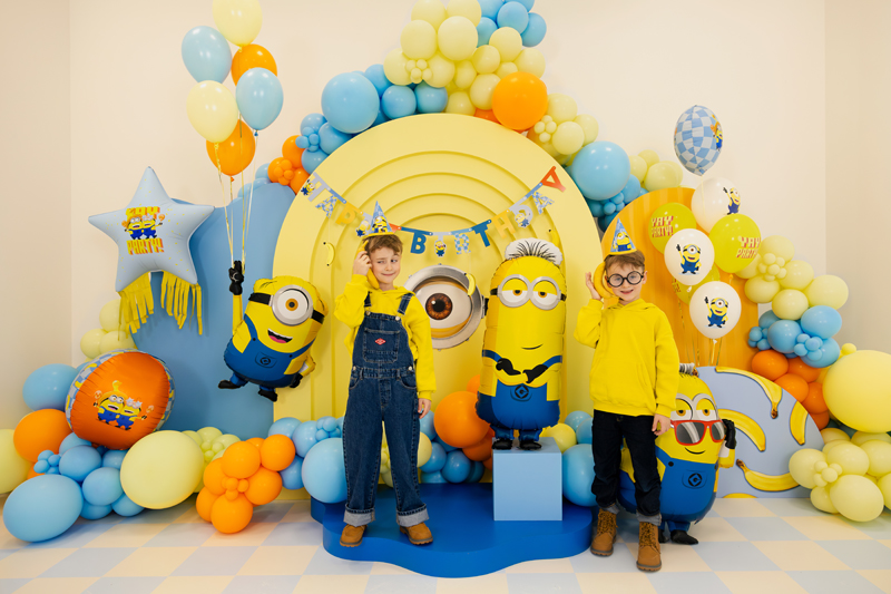 Balon foliowy Minionek Tim, 40x100 cm, mix - obrazek 4