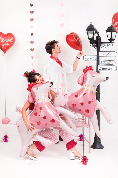 Balon foliowy Pudel, 119x108 cm, mix - obrazek 4