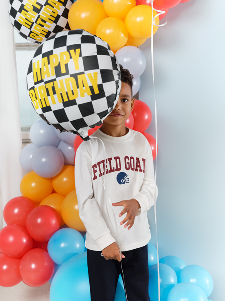 Balon foliowy Szachownica ''Happy Birthday'', 45 cm, mix - obrazek 6