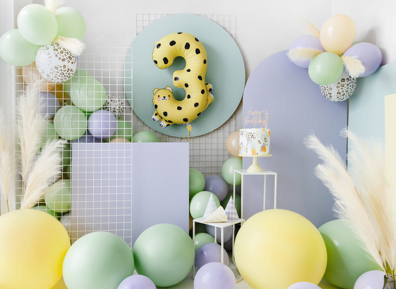 Balony 30 cm, Cętki, Pastel Pure White (1 op. / 50 szt.) - obrazek 6