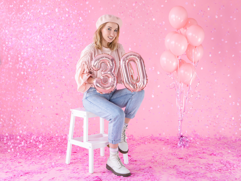 Balony Strong 27cm, Pastel Baby Pink (1 op. / 100 szt.) - obrazek 7