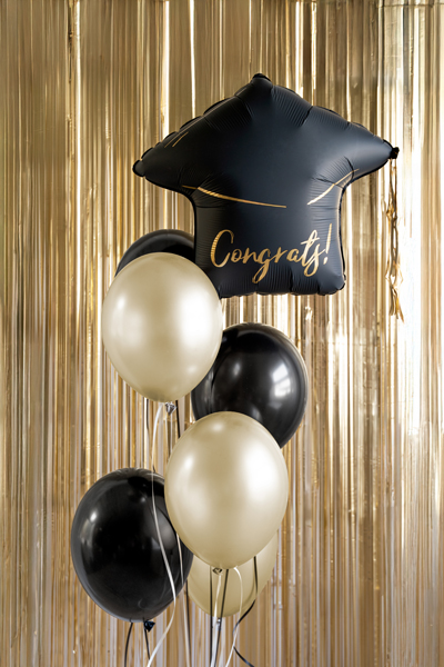 Balon foliowy Czapka "Congrats!", 60x55 cm, mix - obrazek 2