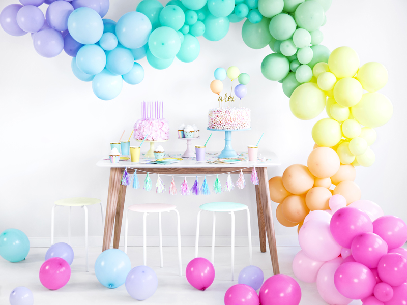 Balony 23cm, Pastel Ice Blue (1 op. / 100 szt.) - obrazek 3