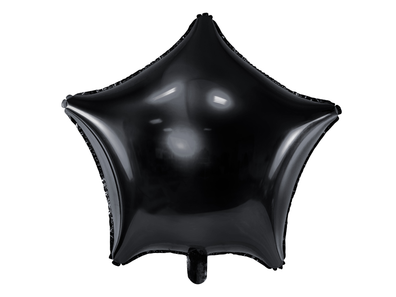 Balon foliowy Gwiazdka, 40cm, czarny