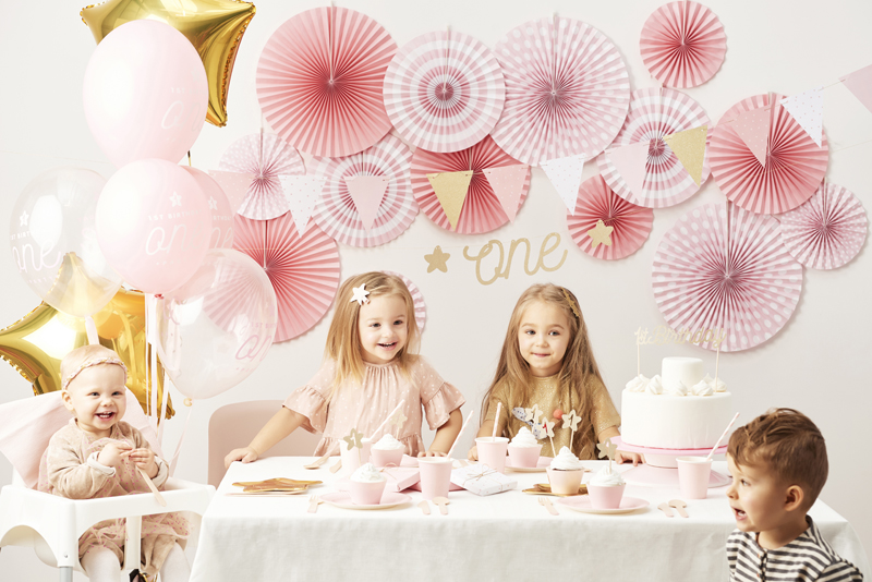 Dekoracje do muffinek 1st Birthday, złoty (1 op. / 6 szt.) - obrazek 4