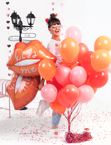 Balon foliowy Usta, 86.5x65 cm, mix - obrazek 4
