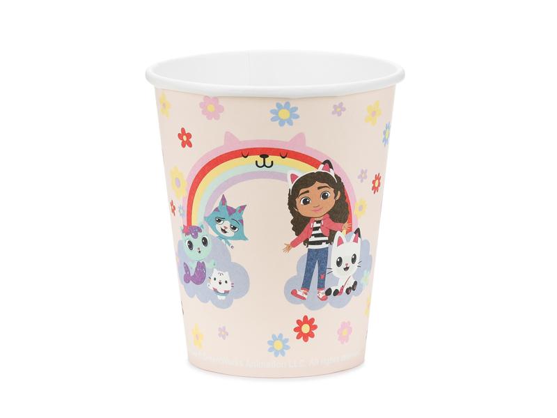 Kubeczki Koci Domek Gabi, mix, 250 ml (1 op. / 6 szt.)