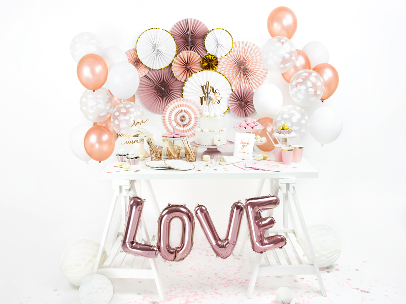Balony Strong 30cm, Metallic Rose Gold (1 op. / 50 szt.) - obrazek 2