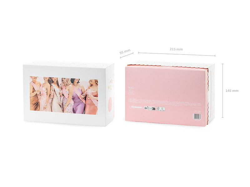 Szarfy Bride to be i Bridesmaid, mix, 76cm (1 op. / 6 szt.) - obrazek 4