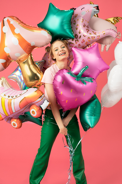 Balon foliowy Wrotka, 74x51cm, mix - obrazek 5