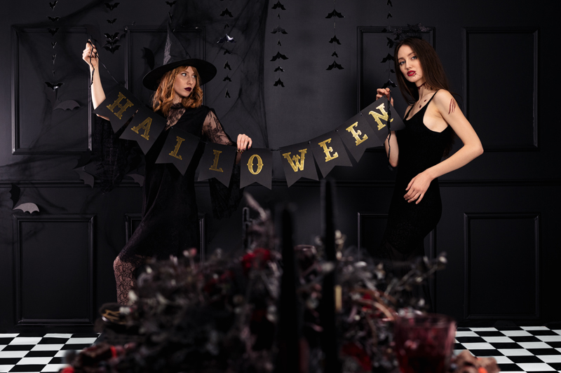 Baner Halloween, czarny, 20x175cm - obrazek 5