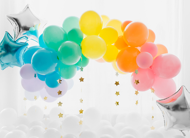 Balony Eco 26cm pastelowe, błękit (1 op. / 100 szt.) - obrazek 6