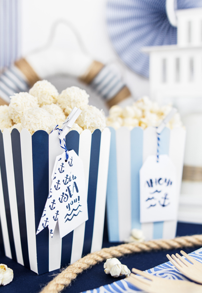 Pudełka na popcorn, 7,5 x 7,5 x 12,5 cm (1 op. / 6 szt.) - obrazek 6