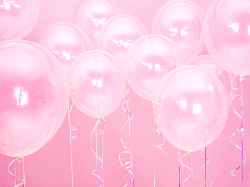 Balony Strong 27cm, Crystal Clear (1 op. / 100 szt.) - obrazek 2