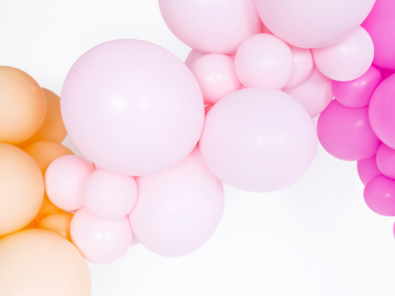 Balony Strong 12cm, Pastel Pale Pink (1 op. / 100 szt.) - obrazek 2