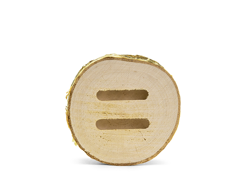 Drewniana podstawka na obrączki, 6cm - obrazek 2