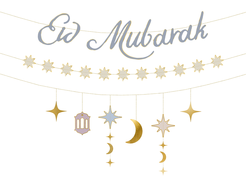 Baner Eid Mubarak, 200 cm, mix