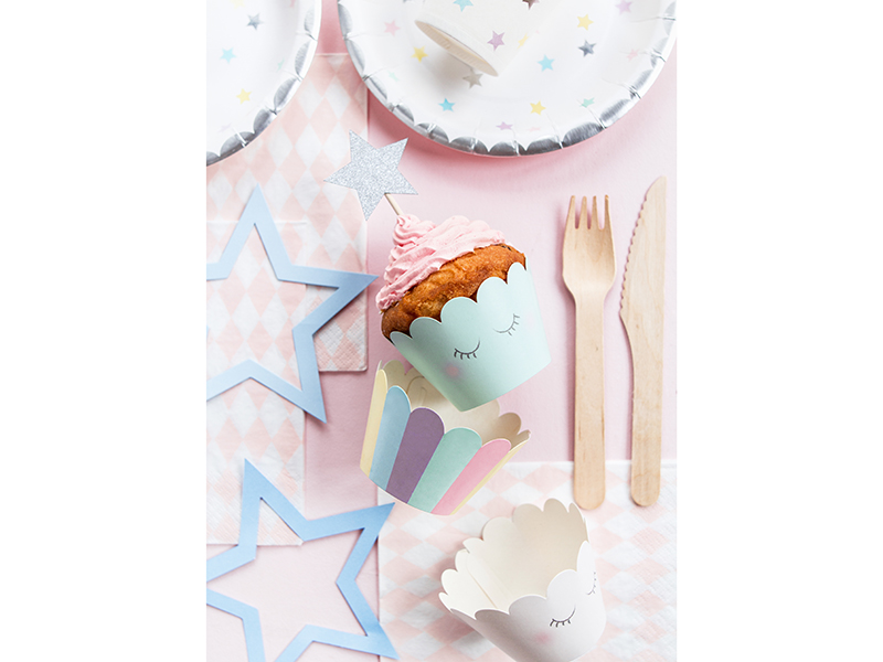 Papilotki na muffinki Jednorożec, 5x7,5x5 cm (1 op. / 6 szt.) - obrazek 2