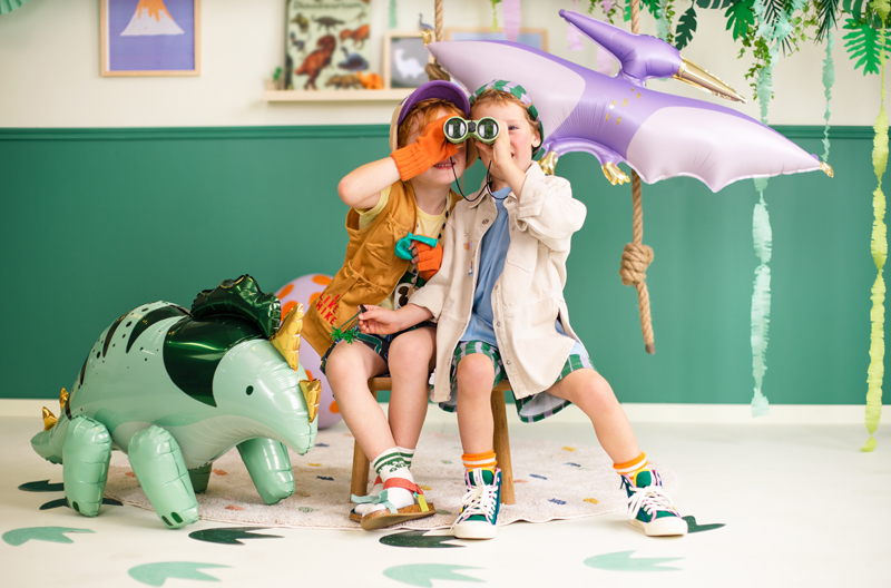 Balon foliowy Triceratops, 101x60.5cm, zielony - obrazek 4