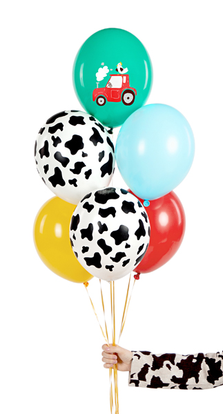 Balony 30 cm, Farma, mix (1 op. / 6 szt.) - obrazek 3