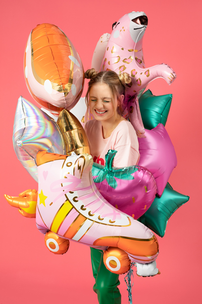 Balon foliowy Wrotka, 74x51cm, mix - obrazek 4