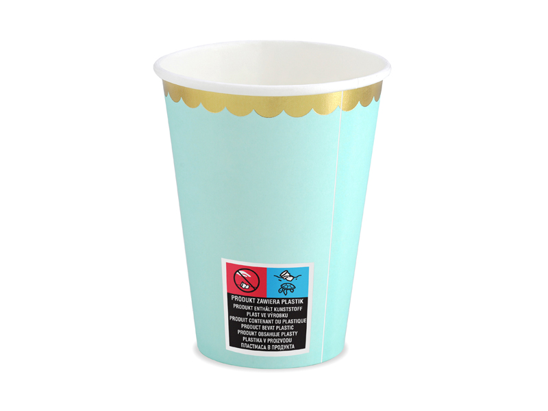 Kubeczki, miętowy, 220ml (1 op. / 6 szt.) - obrazek 2