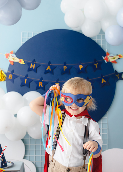 Baner Happy Birthday Samoloty, 2.5 m, mix - obrazek 4