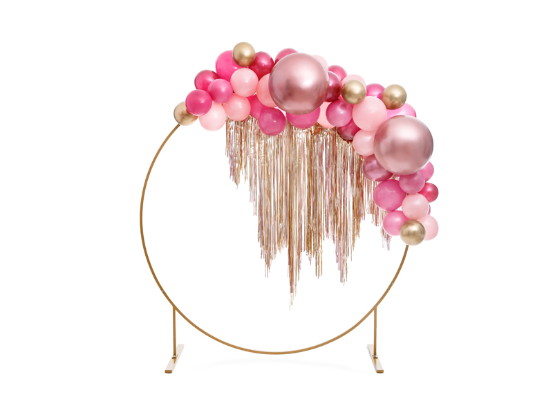 Balon okrągły Glossy 60cm, różowe złoto - obrazek 2