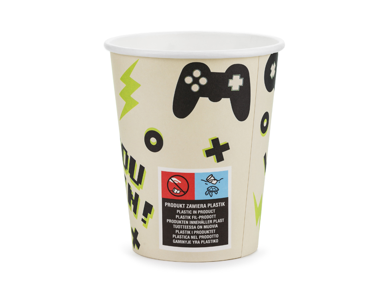 Kubeczki Gamer, 220 ml, mix (1 op. / 6 szt.) - obrazek 2