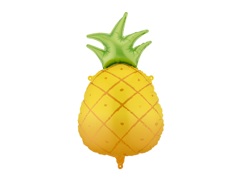 Balon foliowy Ananas, 38x68 cm, żółty