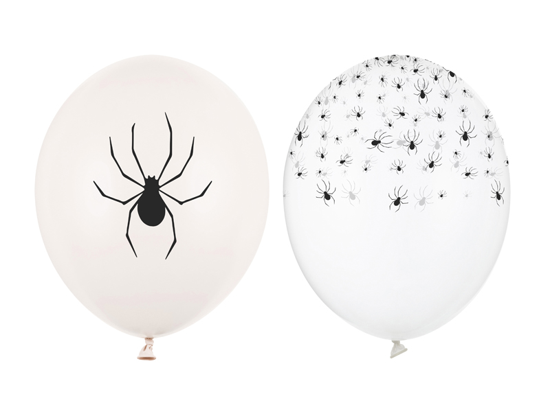 Balony 30 cm, Pająki, mix (1 op. / 50 szt.)