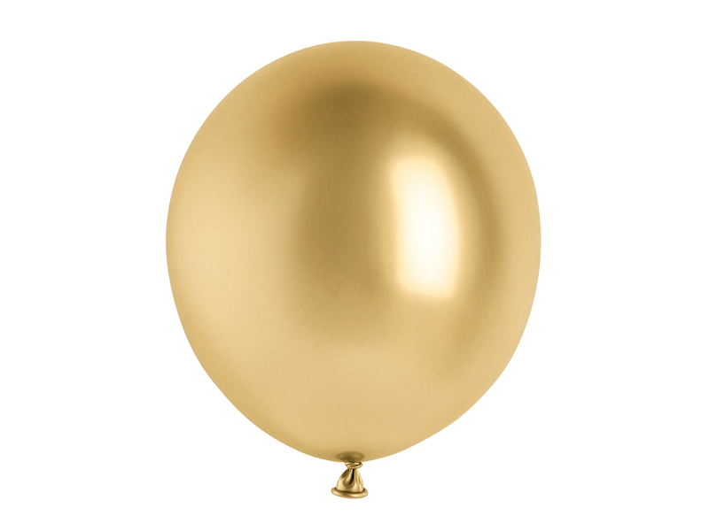 Balony Glossy 46cm, złoty (1 op. / 5 szt.)
