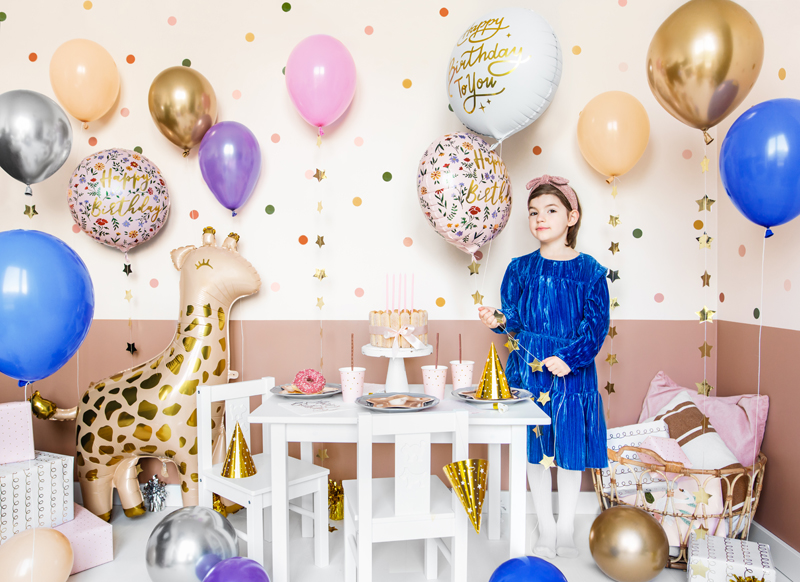 Balon foliowy ''Happy Birthday To You'', 35cm, biały - obrazek 4