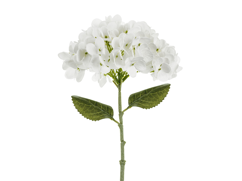 Sztuczny Kwiat - Hortensja, 35 cm, biały