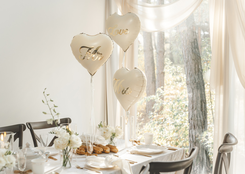 Balon foliowy serce ''Love'', 45 cm, mix - obrazek 3