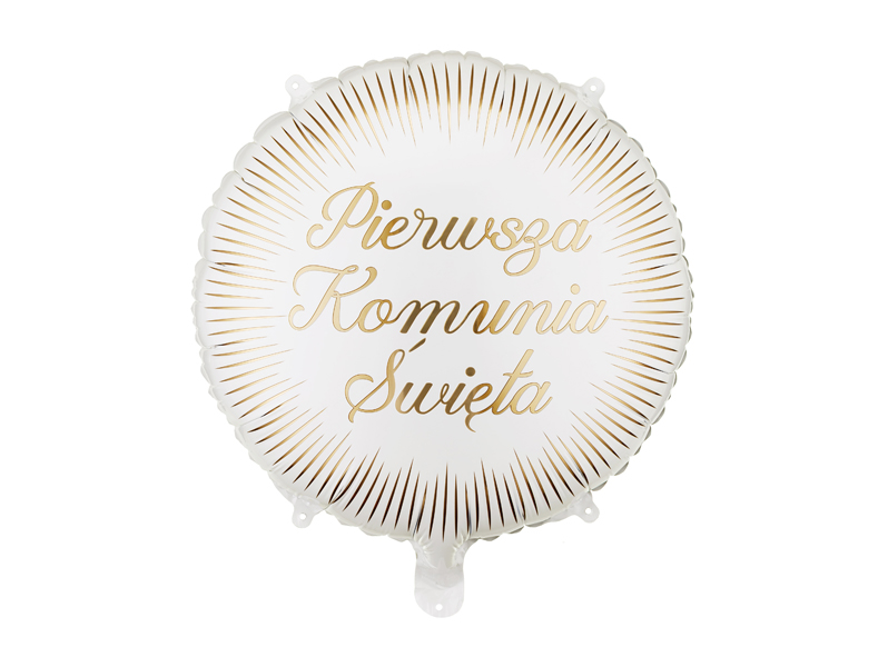 Balon foliowy pastylka ''Pierwsza komunia święta'', 35x35 cm, mix