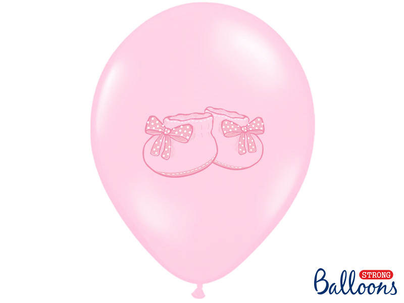 Balony 30cm, Bucik, Pastel Baby Pink (1 op. / 50 szt.) - obrazek 2