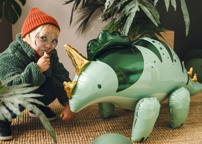 Balon foliowy Triceratops, 101x60.5cm, zielony - obrazek 7