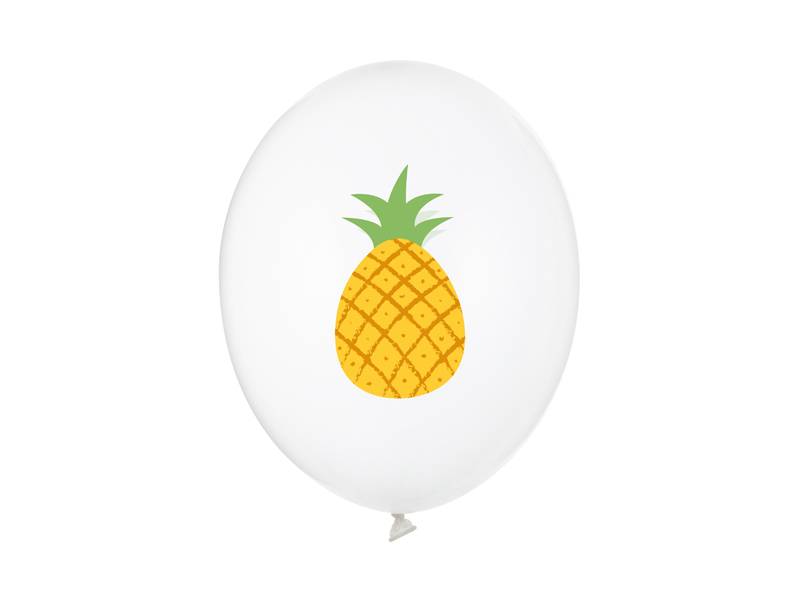 Balony 30 cm, Ananas, Crystal Clear (1 op. / 50 szt.)