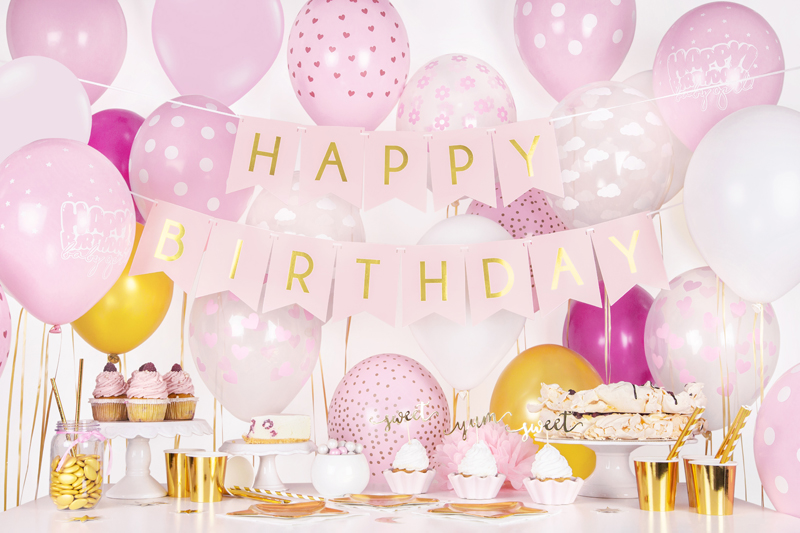 Balony 30cm, Kropki, Pastel Baby Pink (1 op. / 50 szt.) - obrazek 3