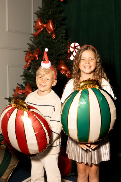 Balony foliowe Bombki, 42x46cm, mix (1 op. / 3 szt.) - obrazek 3