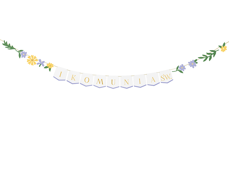 Baner I Komunia Św., mix, 300x13 cm