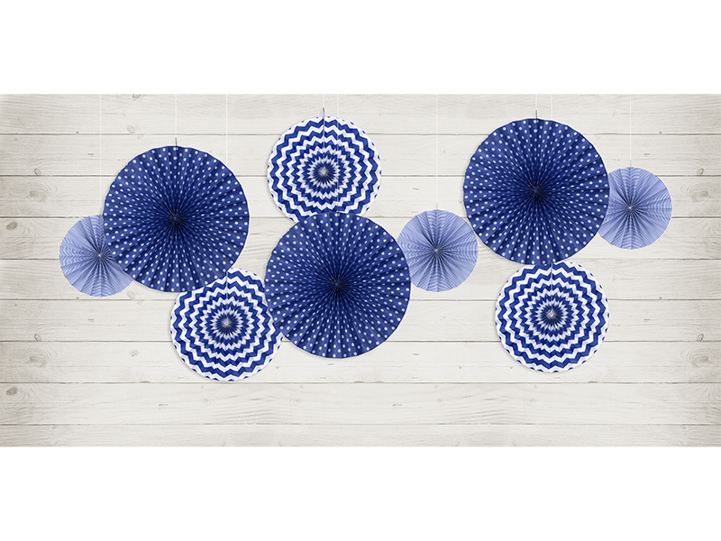Rozety dekoracyjne, granat (1 op. / 3 szt.) - obrazek 2