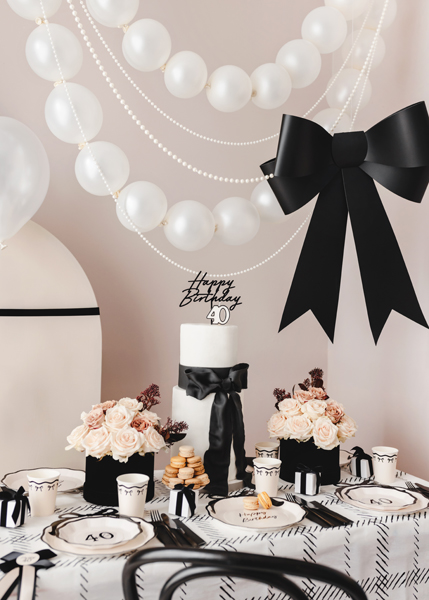 Balony z łącznikiem, 28 cm, Metallic Pure White (1 op. / 20 szt.) - obrazek 3