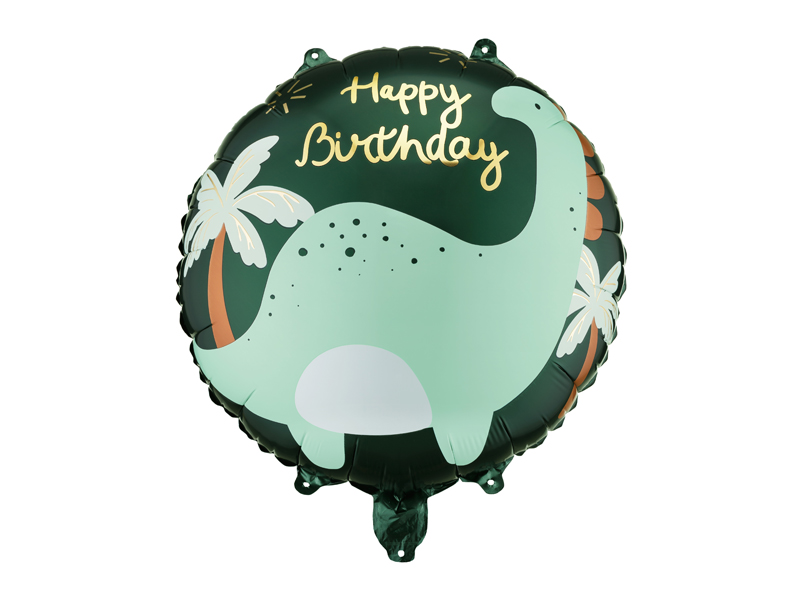 Balon foliowy pastylka Brontozaur, 35x35 cm, mix