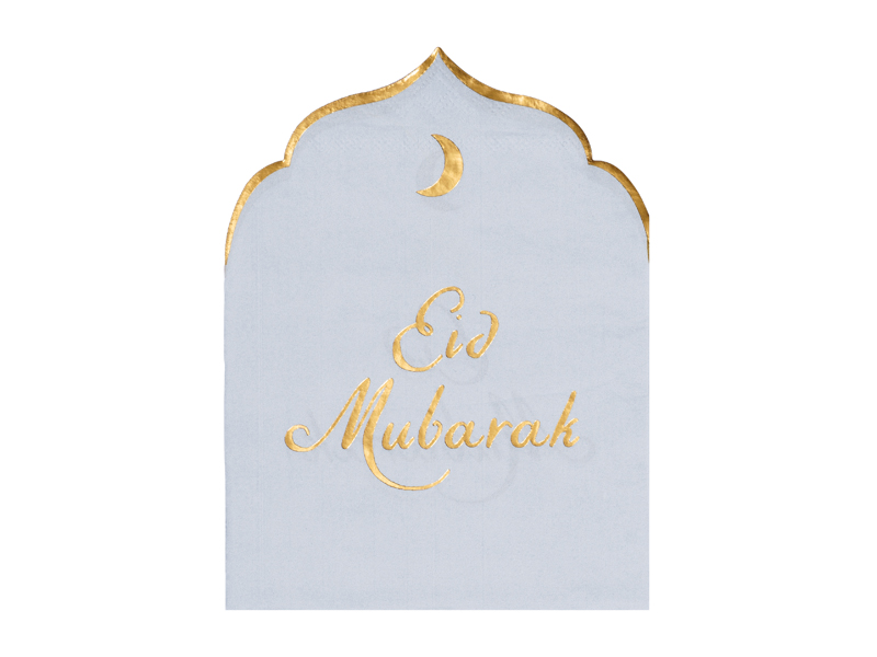 Serwetki Eid Mubarak, 16x13.5 cm (1 op. / 12 szt.)