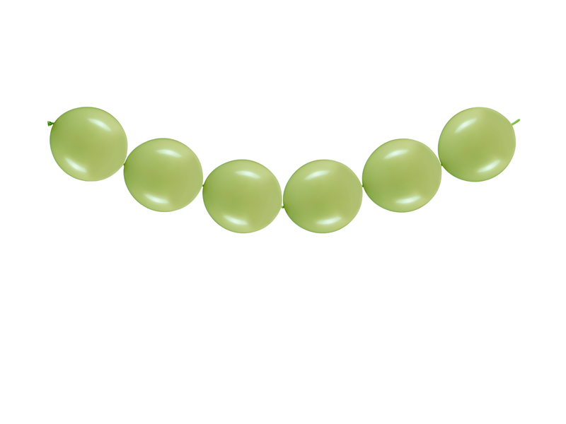 Balony z łącznikiem, 33 cm, oliwkowy (1 op. / 20 szt.) - obrazek 8