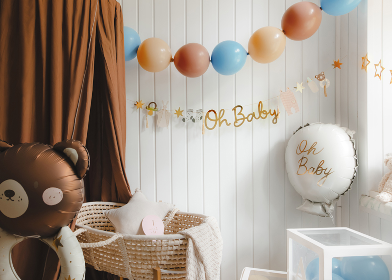 Balony z łącznikiem, 33 cm, jasny niebieski (1 op. / 20 szt.) - obrazek 3