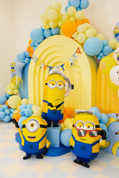 Balon foliowy Minionek Tim, 40x100 cm, mix - obrazek 2