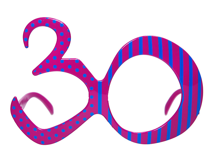 Okulary 30, fuksja